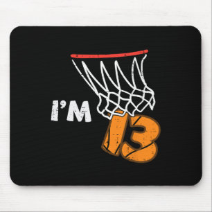 13th Birthday Sketll Im 13 Thirteen Year Old Bday Mouse Pad