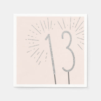 13th Birthday Sparkler Napkins