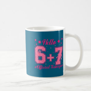 13th Birthday Teenager Coquette Bow Illustration Coffee Mug