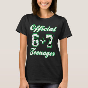 13th Birthday Teenager Funny Soccer 6+7 Meme T-Shirt