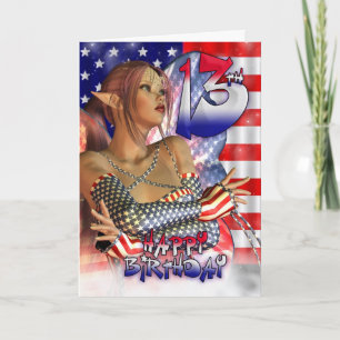 13TH Birthday Teenager, Happy 13th Birthday Card