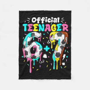 13th birthday teenager six seven 6+7 boys girls 67 fleece blanket