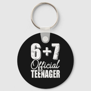 13th birthday teenager six seven meme 67 birthday  key ring