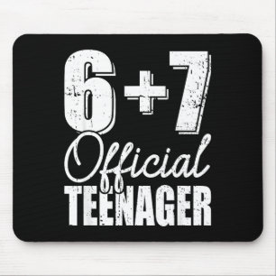 13th birthday teenager six seven meme 67 birthday  mouse pad