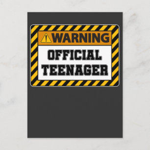 13th Birthday Thirteen Years Old Official Teenager Postcard