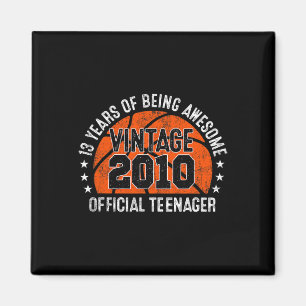 13th Birthday Vintage 2010 Official Teenager 13 Y Magnet