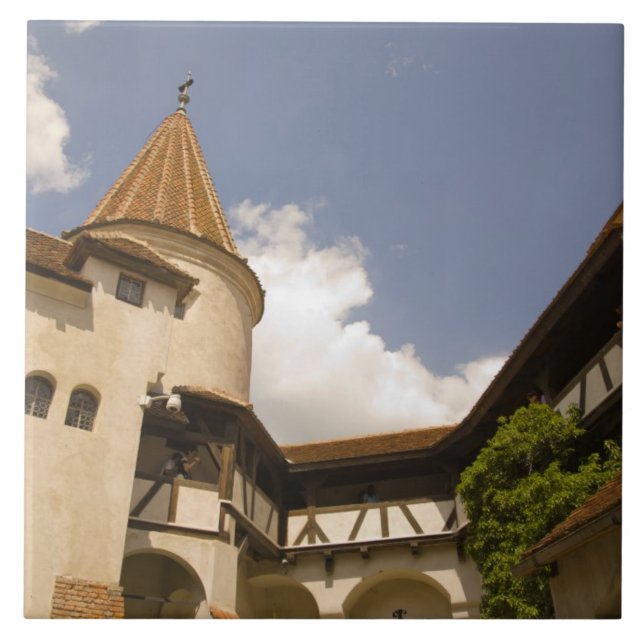 13th Century Bran Castle (Draculas' Castle), Ceramic Tile (Front)