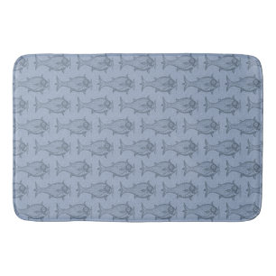 13th Century Egyptian Fish Large Bath Mat