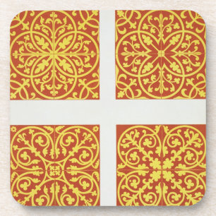 13th century tile designs, illustration from 'Spec Coaster