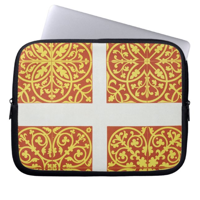 13th century tile designs, illustration from 'Spec Laptop Sleeve (Front)