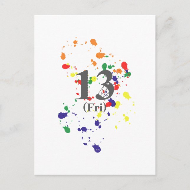 13th Friday Postcard (Front)