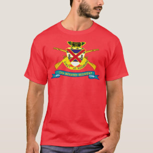 13th Infantry Regiment DUI w Br Ribbon X T-Shirt