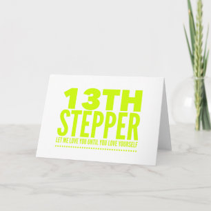 13th Step Sobriety Fellowship Recovery Card