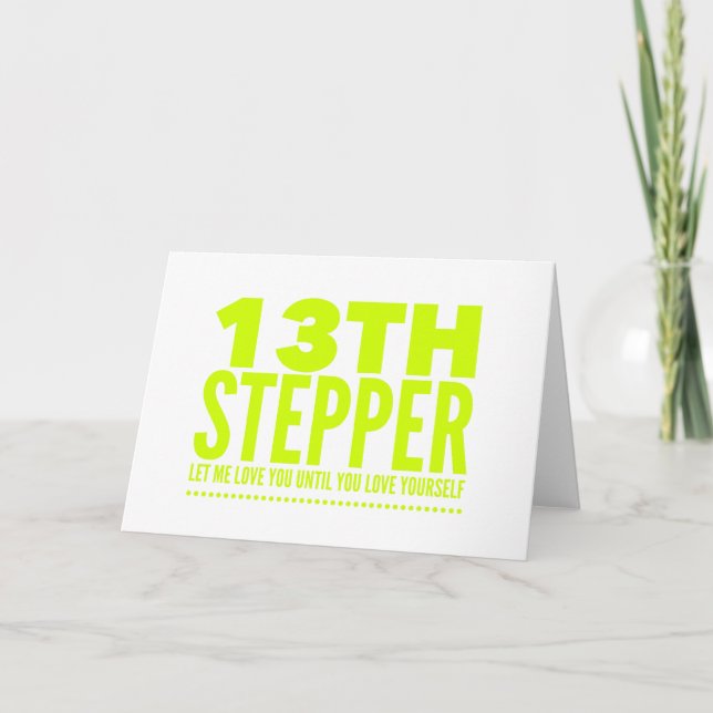 13th Step Sobriety Fellowship Recovery Card (Front)
