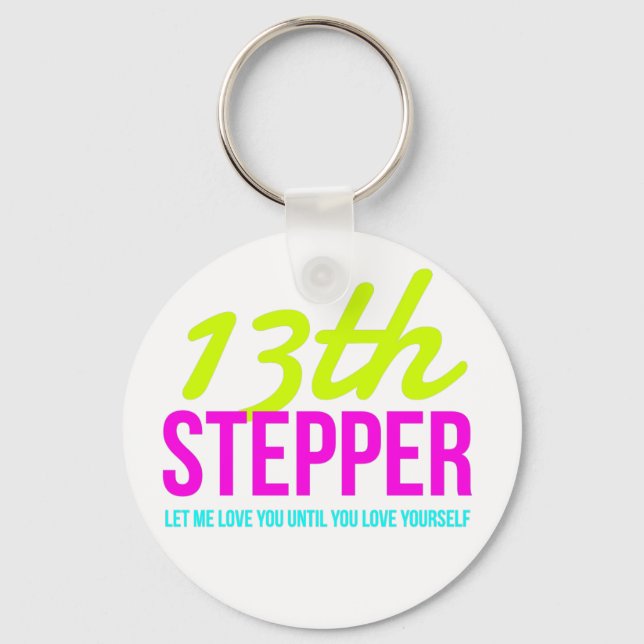13th Step Sobriety Fellowship Recovery Key Ring (Front)