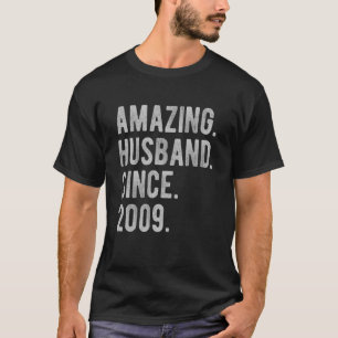 13th Wedding Aniversary For Him Amazing Husband T-Shirt
