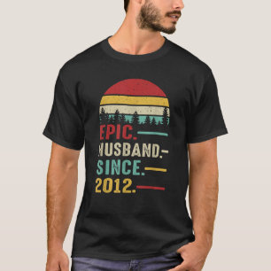 13th Wedding Anniversary for Him Epic Husband Sinc T-Shirt