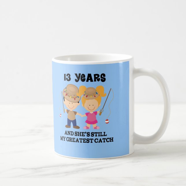 13th Wedding Anniversary Gift For Him Coffee Mug (Right)