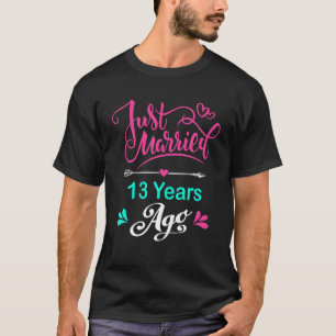 13Th Wedding Anniversary Matching Couple Him And H T-Shirt