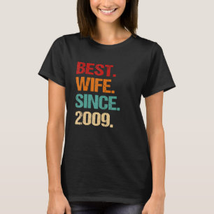 13th Wedding Anniversary Retro Best Wife Since 200 T-Shirt
