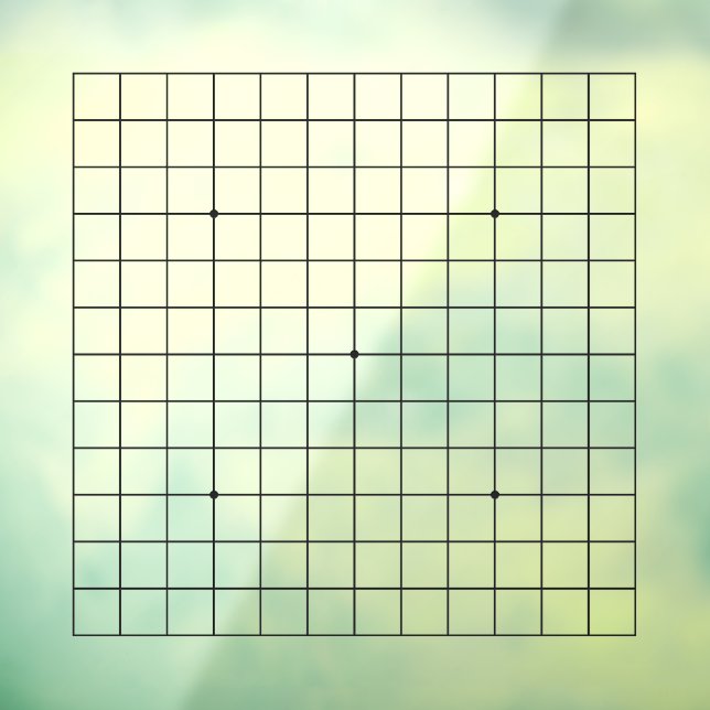 13x13 Goban Transparent Customisable Decal (Sheet 3)