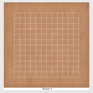 13x13 Goban with White Lines Customisable 14" x14"