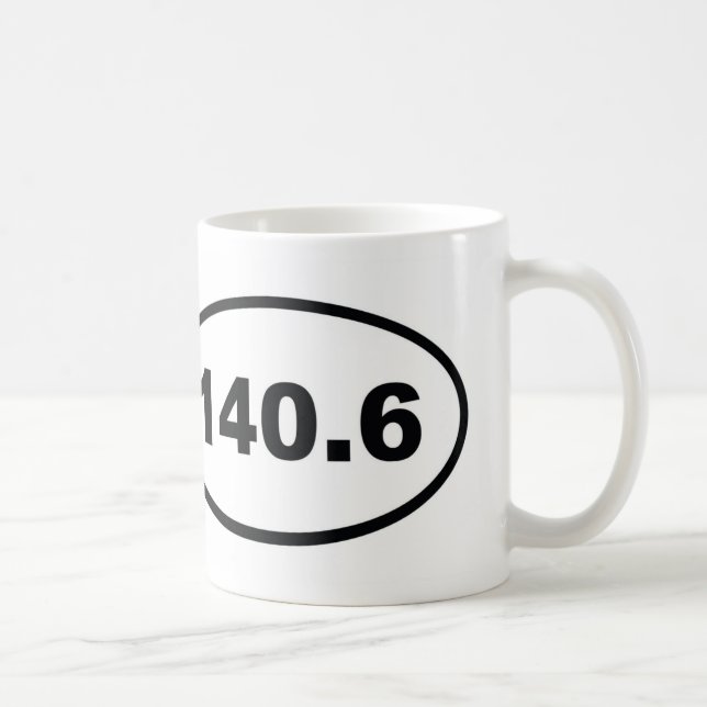 140.6 miles triathlon coffee mug (Right)