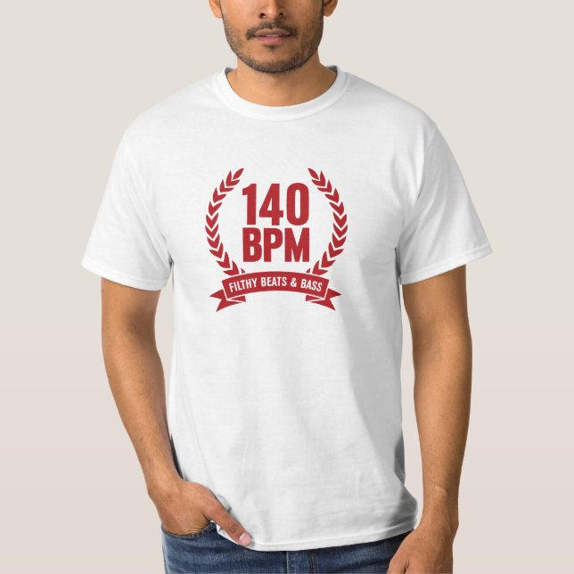 140 BPM Filthy Beats & Bass T-Shirt Dubstep Red (Front)