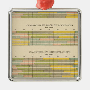 141 Farms by tenure, race, crops, income Metal Ornament