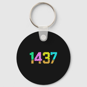 1437 I Love You Forever Meme Sweet Ice Cream Valen Key Ring
