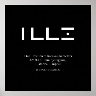 1443 Creation of Korean Characters Minimalist Poster