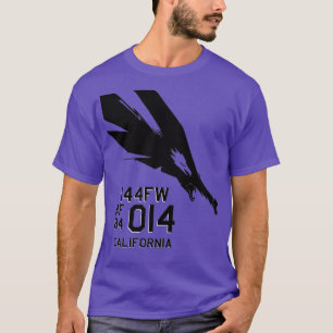 144th FW Fighter Wing USAF F15 Tailart Design T-Shirt