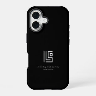 1450 Gutenberg Moveable Type Minimalist iPhone 16 Case