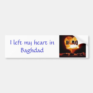 1457095255_l, I left my heart in Baghdad Bumper Sticker
