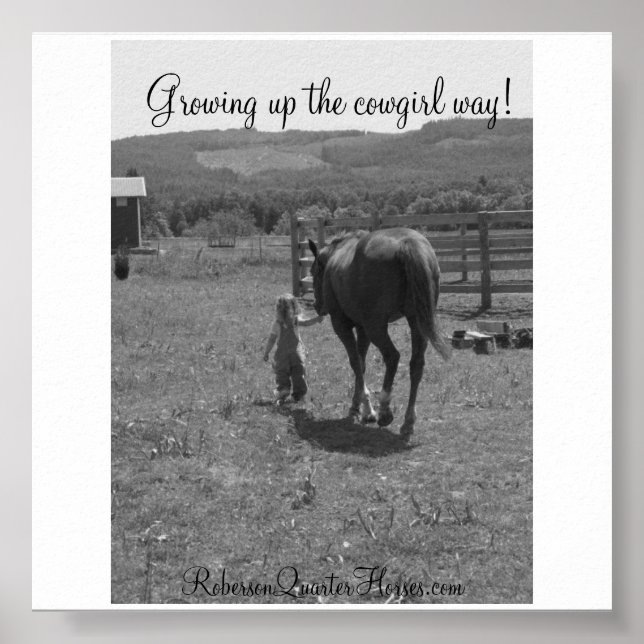 146, Growing up the cowgirl way!, RobersonQuart... Poster (Front)