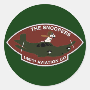 146th Avn Co - RR Vietnam Classic Round Sticker