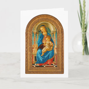1470 Botticelli Madonna and Child Enthroned  Card