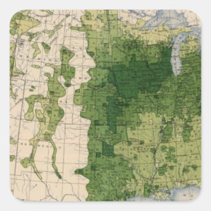 147 Neat cattle/sq mile Square Sticker