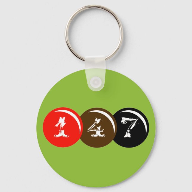 147 Snooker Balls Key Ring (Front)