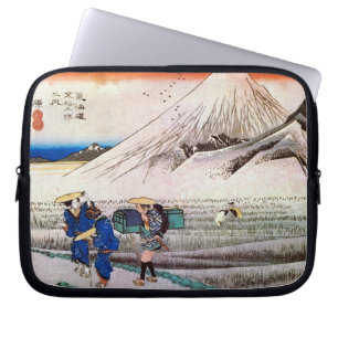 14. 原宿, 広重 Hara-juku, Hiroshige, Ukiyo-e Laptop Sleeve