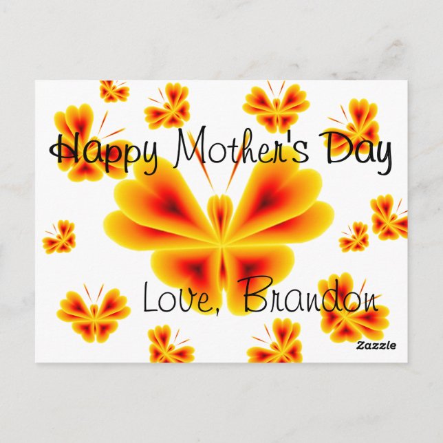 14.05.06.08 POSTCARD BUTTERFLIES (Back)