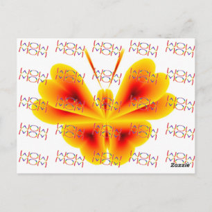 14.05.06 POSTCARD WOW MOM WITH BUTTERFLY