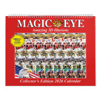 14.25" wide 2026 International Magic Eye Calendar