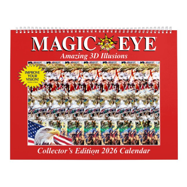 14.25" wide 2026 International Magic Eye Calendar (Cover)
