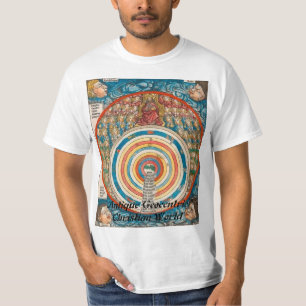 $14.95 Antique Geocentric Christian World T-Shirt