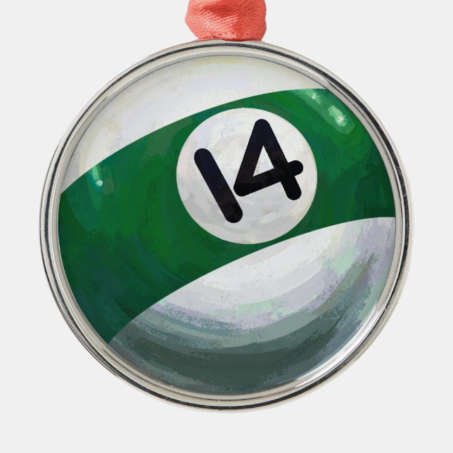 14 Ball Metal Tree Decoration (Front)