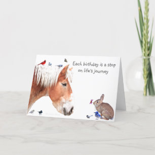 #14 Birthday: A stop on life's journey Card