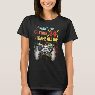 14 Birthday Gamer 14 Year Old Level 14 Unlocked Ga T-Shirt