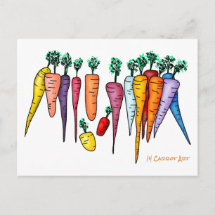 14 Carrot Art Postcard