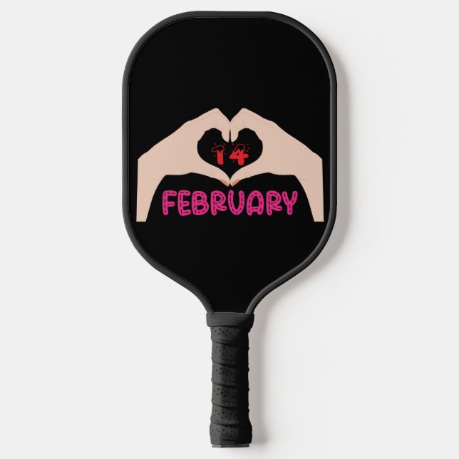 14 February Valentine Pickleball Paddle (Front)